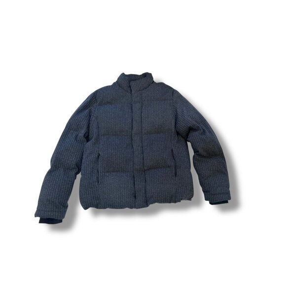 Vince Men’s Medium Puffer Jacket  Herringbone Insulated Winter Coat Streetwear - Picture 9 of 15